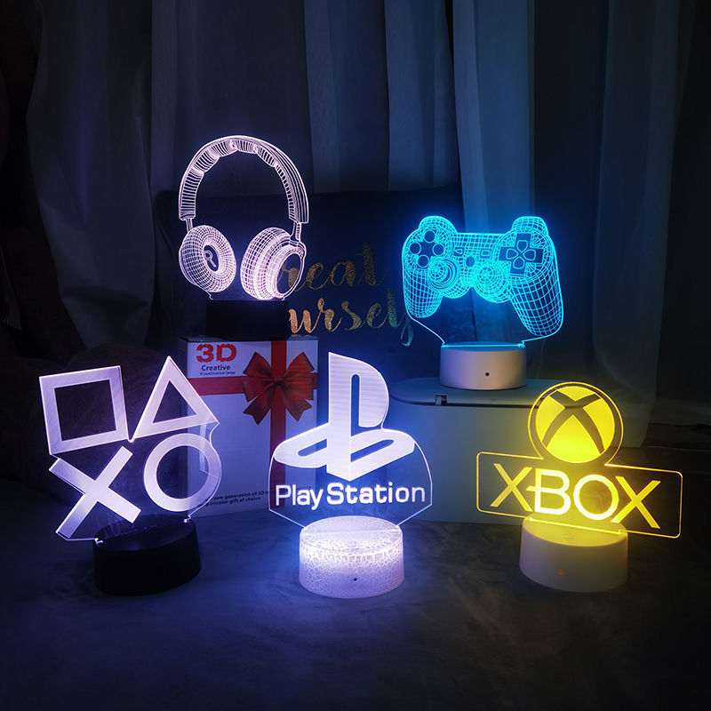 Accessories For Your Gaming Room - Lamba, Gece Lambası, Masa Lambası 3D