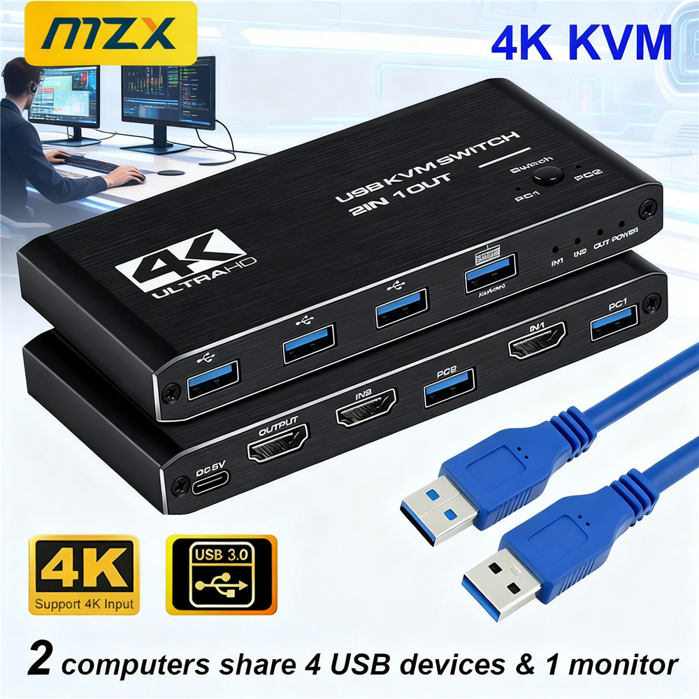KVM Switch 4K 60Hz Switcher US - Gaming Accessories Rack incelemesi ve fiyatı