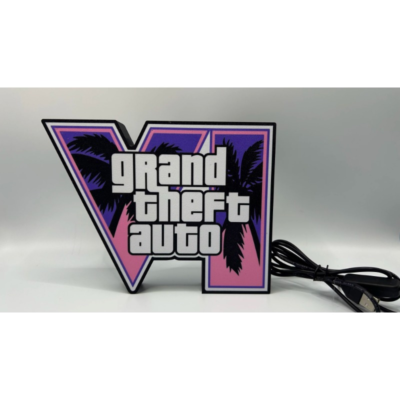 GTA 6 Grand Theft Auto VI LED  - Accessories For Your Gaming Room incelemesi ve fiyatı