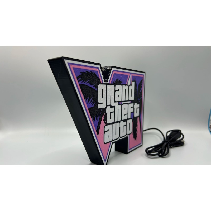 GTA 6 Grand Theft Auto VI LED  - Accessories For Your Gaming Room incelemesi ve fiyatı