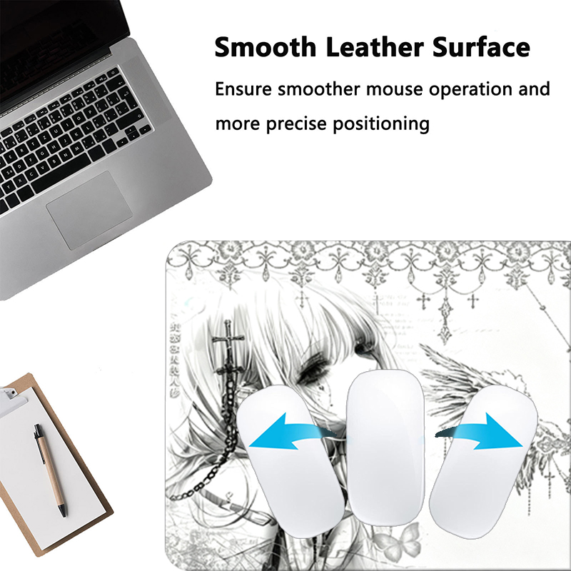 Deri Mousepad Siyah Beyaz Anim - Gaming Accessories Aesthetic incelemesi ve fiyatı